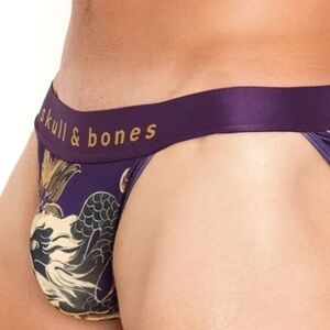 Skull & Bones Purple Fire Breathing Dragon Sport Brief
